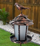 Bird Feed & Solar Lit Garden Light