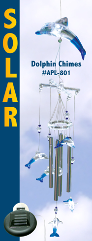 Dolphine Solar Lighted Wind Chimes