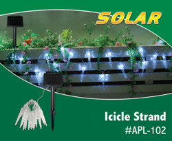 Click to Enlarge - Icicles Solar String Lights