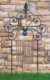 Scrolled Garden Trellis Wind Chimes