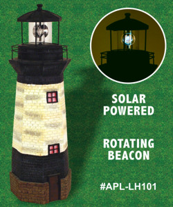 Solar Lighthouse with Rotating Beacon
