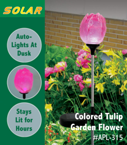 Tulip Solar Garden Flower Stake Light